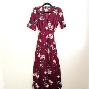 Lulu's "September" full length floral dress in XS